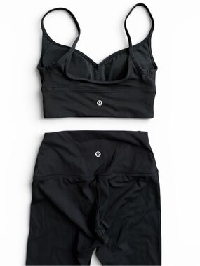 Lululemon Align Sweetheart Bra and Align High-Rise leggings size 2 black